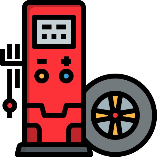 neumático Linector Lineal Color icono
