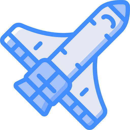 ruimteschip Basic Miscellany Blue icoon
