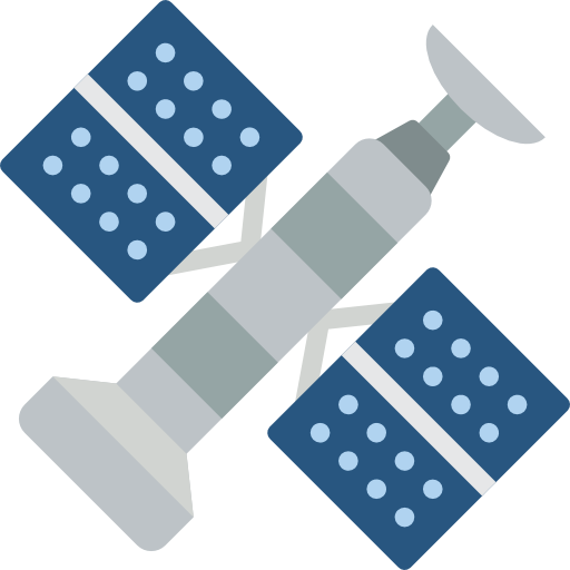 satélite Basic Miscellany Flat icono