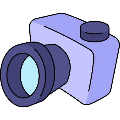 cámara Generic Thin Outline Color icono