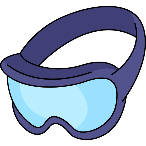 Goggles Generic Thin Outline Color icon