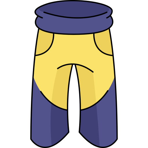 Pants Generic Thin Outline Color icon