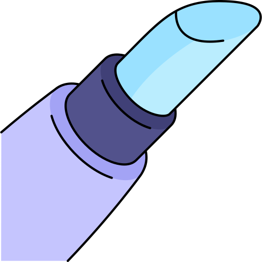 Lipstick Generic Thin Outline Color icon