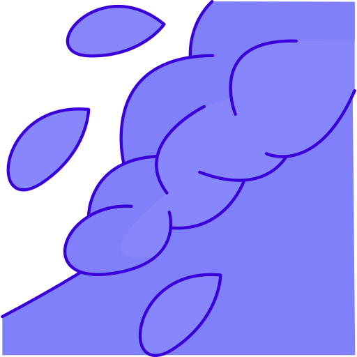 Snow avalanche Generic Outline Color icon