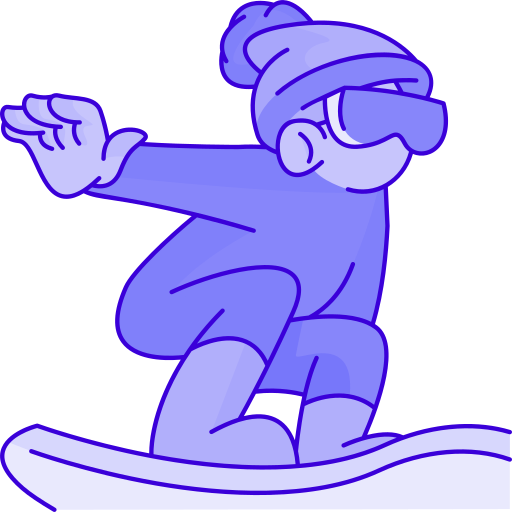 snowboarder Generic Outline Color icona