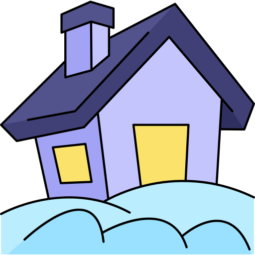 House Generic Thin Outline Color icon