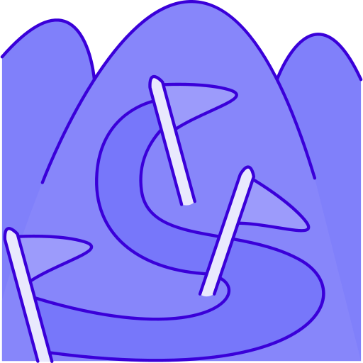 slalom Generic Outline Color icono