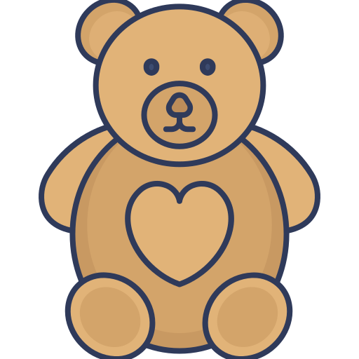 Teddy bear Dinosoft Lineal Color icon