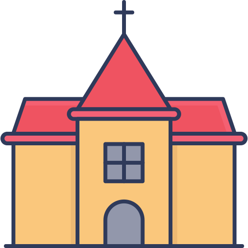Церковь Dinosoft Lineal Color иконка