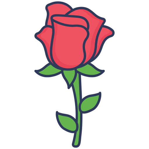 róża Dinosoft Lineal Color ikona
