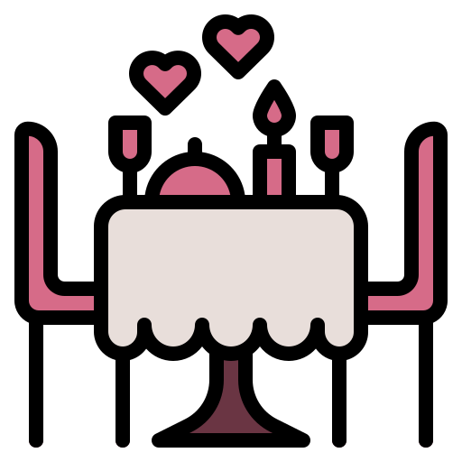 Romantic dinner Generic Outline Color icon