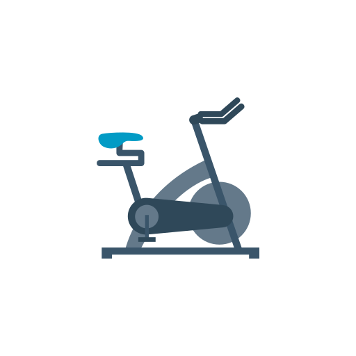 Stationary bicycle Dinosoft Flat icon