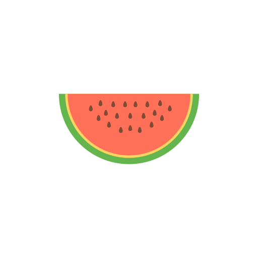 Watermelon Dinosoft Flat icon