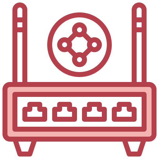 conmutador de red Surang Red icono