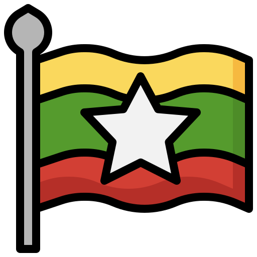 birmania Surang Lineal Color icono