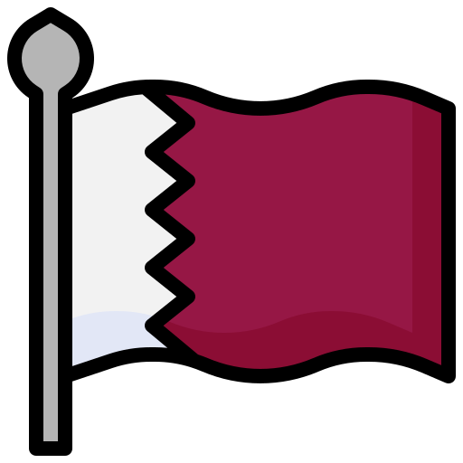 Qatar Surang Lineal Color icon