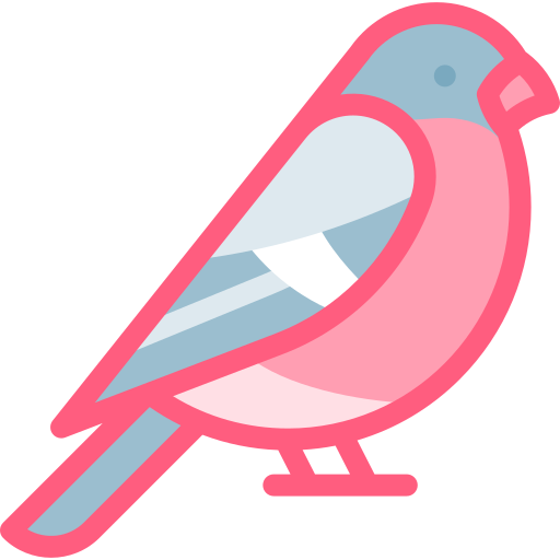 Bullfinch Detailed color Lineal color icon