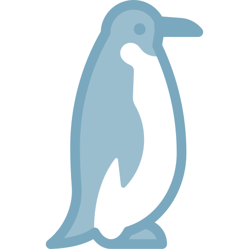 Пингвин Detailed color Lineal color иконка
