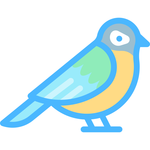 Tomtit Detailed color Lineal color icon