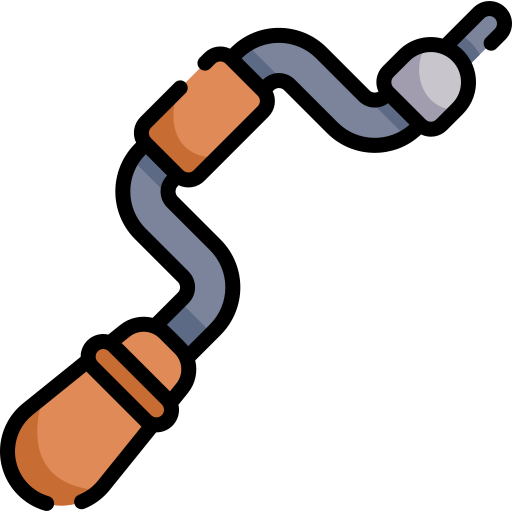 Hand drill Kawaii Lineal color icon