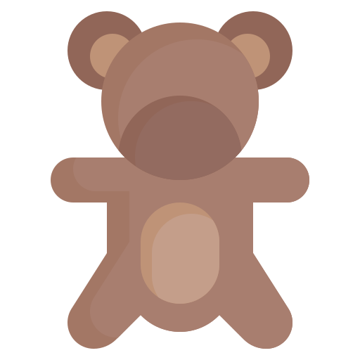 oso de peluche Surang Flat icono