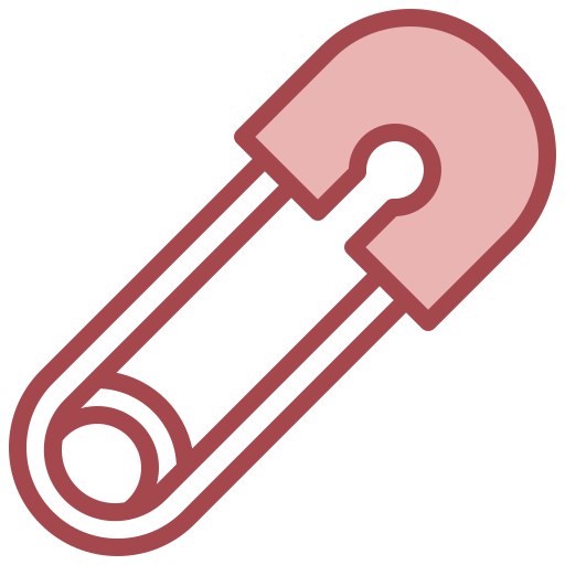 Safety pin Surang Red icon