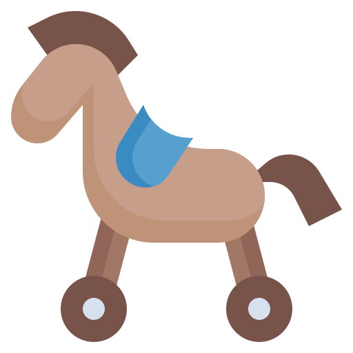 caballo mecedora Surang Flat icono