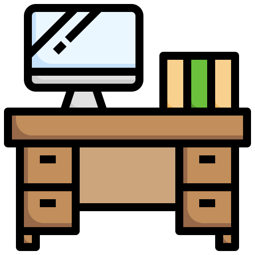 escritorio Surang Lineal Color icono