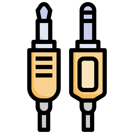 conector de audio Surang Lineal Color icono