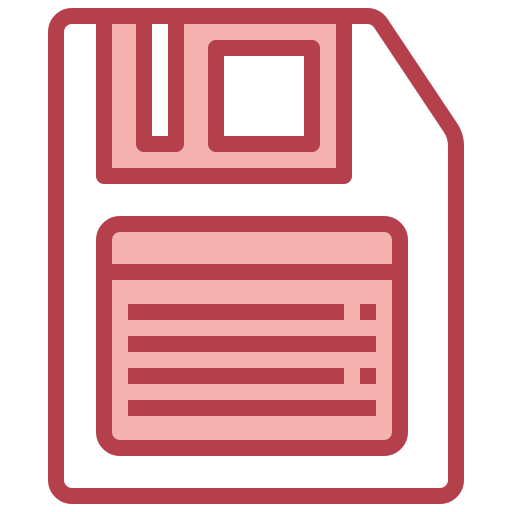 Floppy disk Surang Red icon