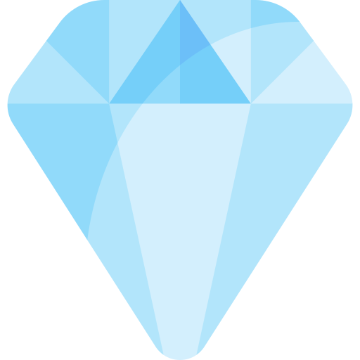 diamante Kawaii Flat icona