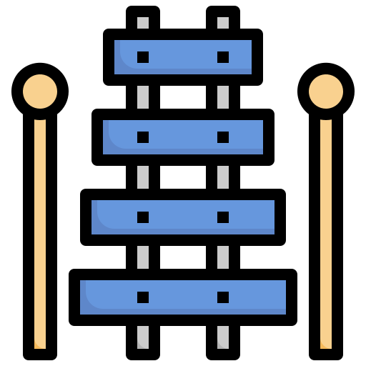 Xylophone Surang Lineal Color icon