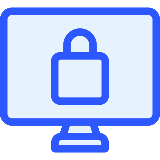 ロック Generic Blue icon