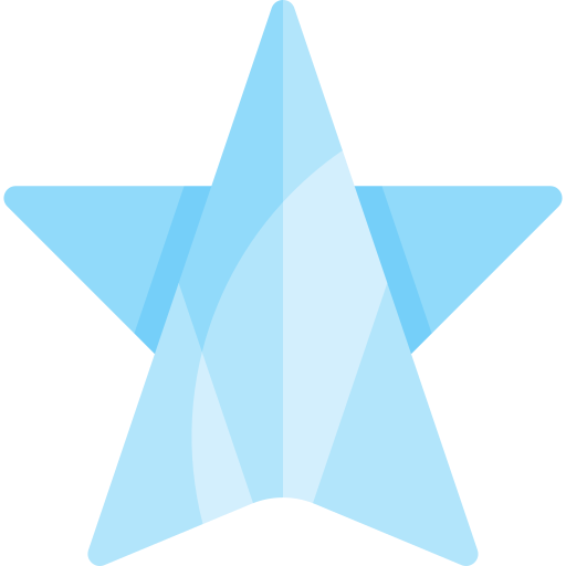 gwiazda Kawaii Flat ikona