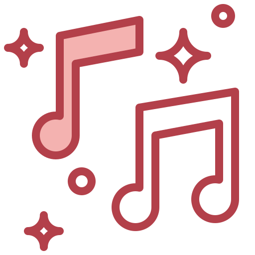 musik note Surang Red icon