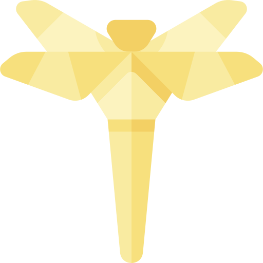 libélula Kawaii Flat icono