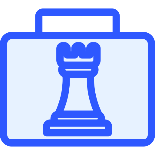 geschäftsstrategie Generic Blue icon
