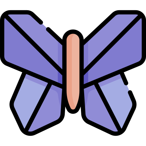 motyl Kawaii Lineal color ikona