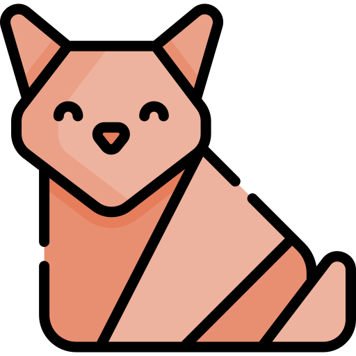 Fox Kawaii Lineal color icon