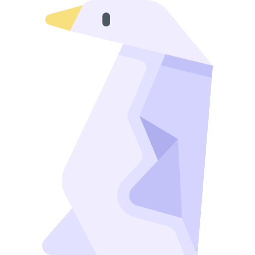 Пингвин Kawaii Flat иконка