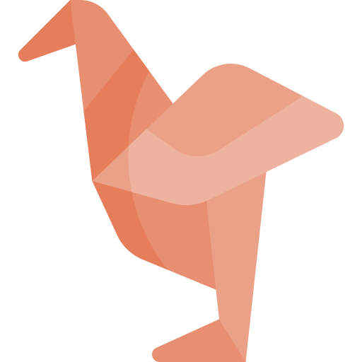 Heron Kawaii Flat icon
