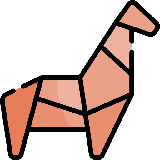 girafa Kawaii Lineal color Ícone