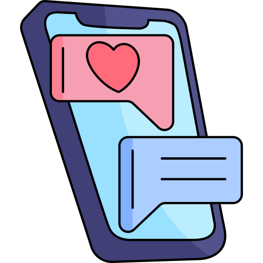 aplikacja randkowa Generic Thin Outline Color ikona