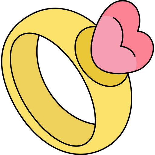 pierścień Generic Thin Outline Color ikona