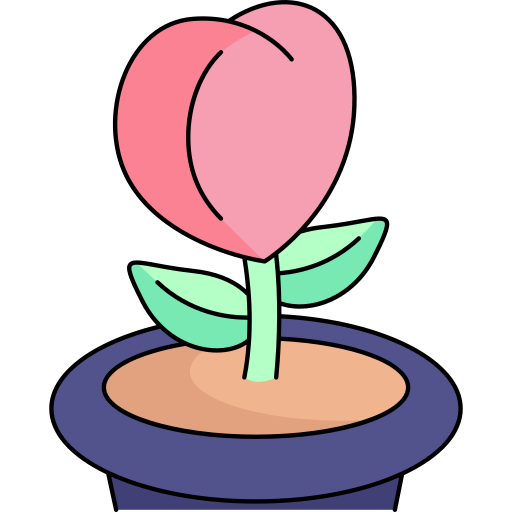 planta Generic Thin Outline Color icono