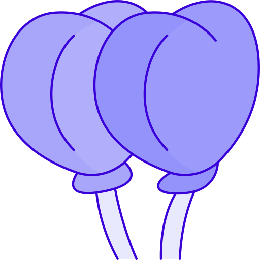 Balloons Generic Outline Color icon