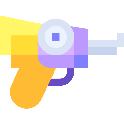 pistola laser Basic Straight Flat icono