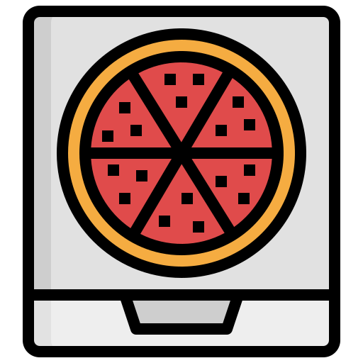 Pizza Surang Lineal Color icon