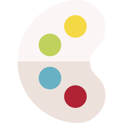 パレット Basic Rounded Flat icon