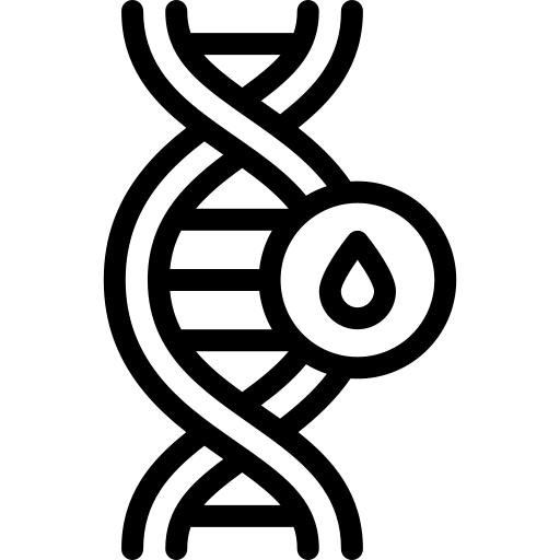 dna Detailed Mixed Lineal Ícone